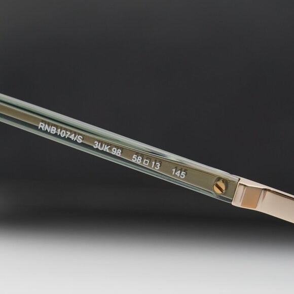 Rag & Bone RNB1074/S 03UK 98 Aviator Sunglasses - Green/Gold/Brown Teal - Picture 11 of 11